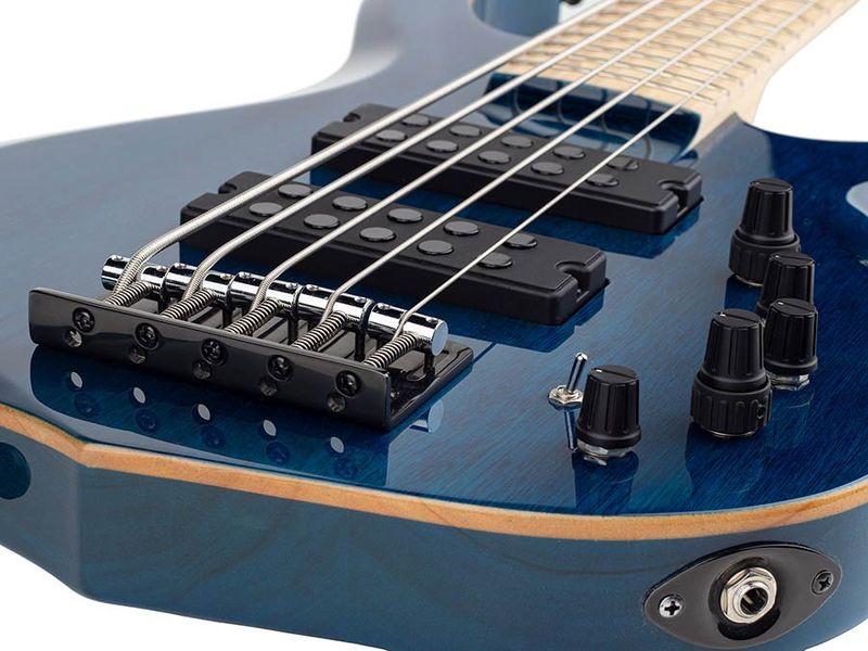 Sire M2 2nd Gen Series Marcus Miller 5-string Bass Guitar Transparent Blue