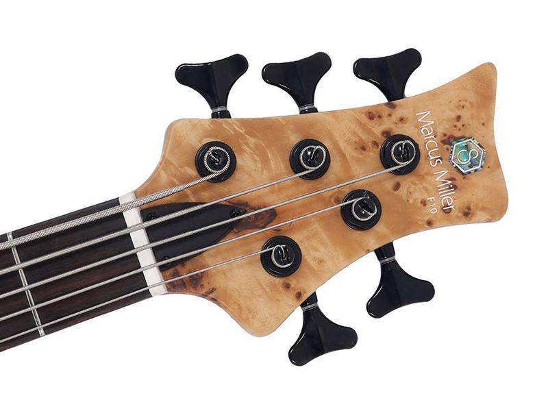 Sire F Series Marcus Miller swamp ash + poplar burl 5-str. active, natural satin, with hardcase