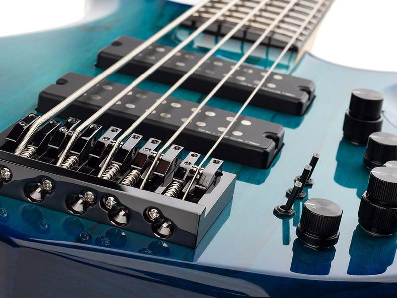 Sire M5 Series Marcus Miller Swamp Ash 5-string Bass Guitar Transparent Blue