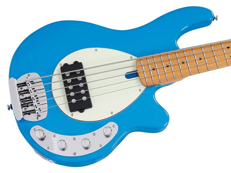 Sire Z Series Marcus Miller mahogany 5-string active bass guitar, blue