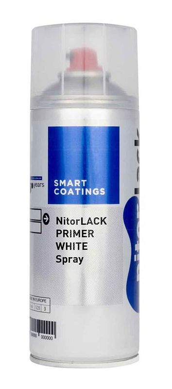 NitorLACK Nitrocellulose Primer White - 400 ml Aerosol