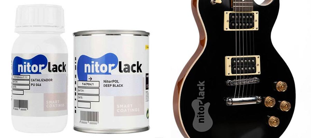 NitorLACK polyurethane paint deep black - 500ml can + 250ml hardener