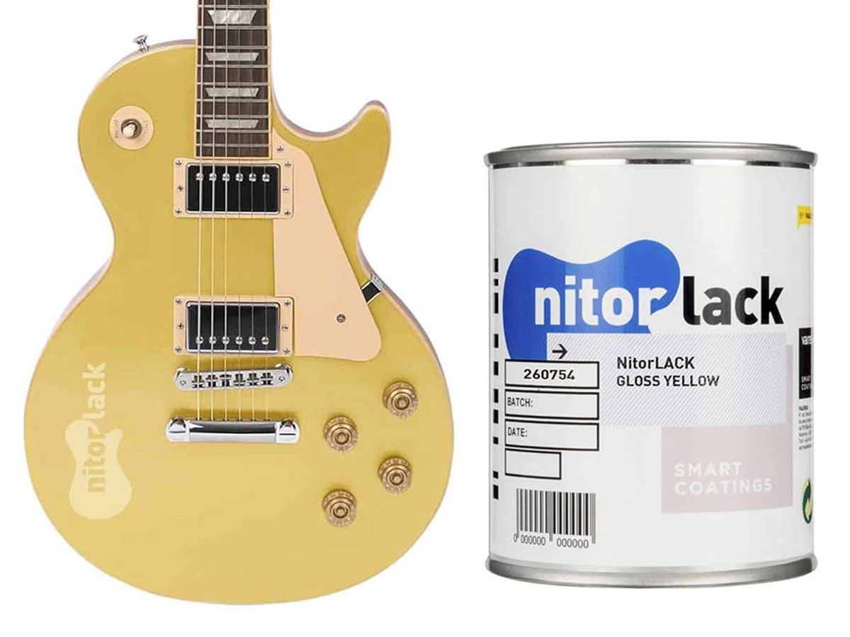 NitorLACK Nitrocellulose Paint Gloss Yellow - 500ml can