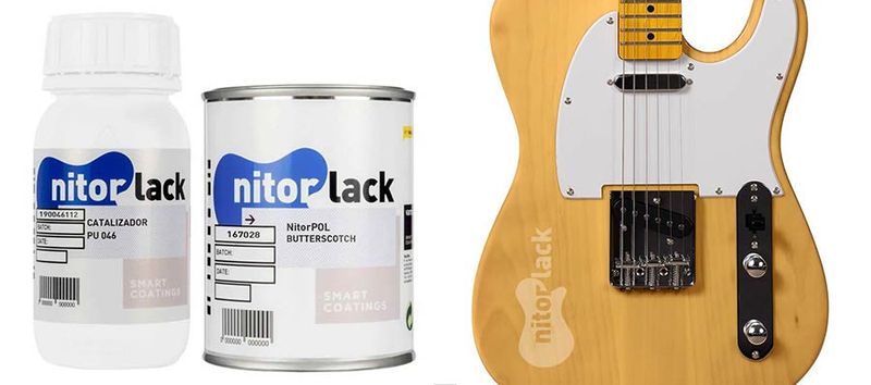 NitorLACK polyurethane paint butterscotch blonde - 500ml can + 250ml hardener