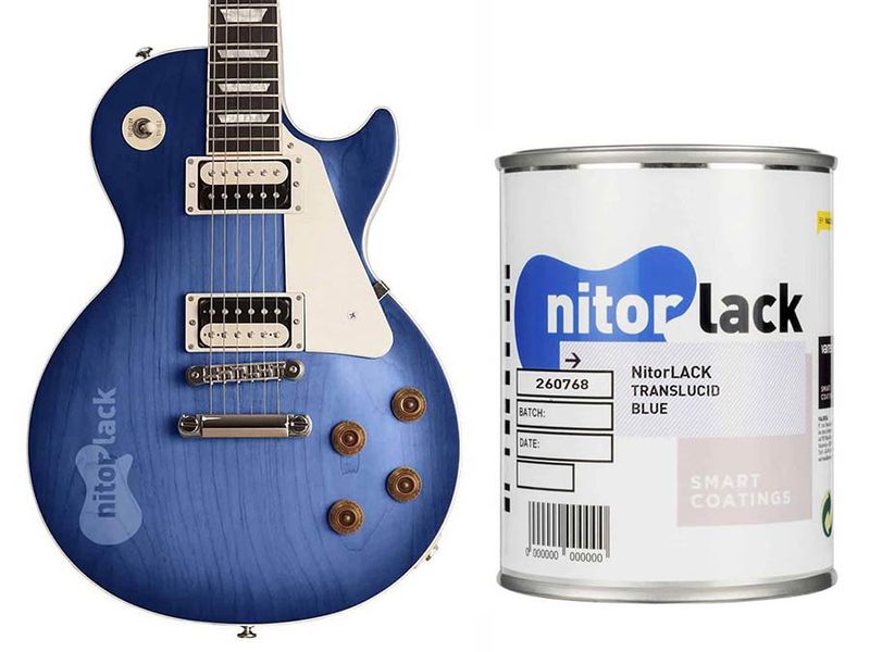 NitorLACK Nitrocellulose Paint Translucent Blue - 500ml can