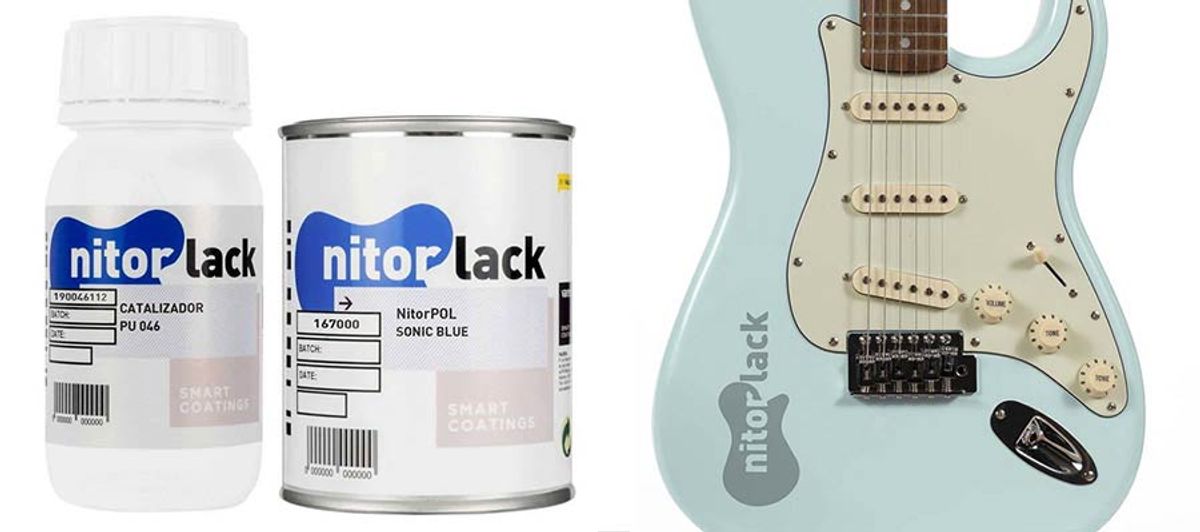 NitorLACK polyurethane paint sonic blue - 500ml can + 250ml hardener
