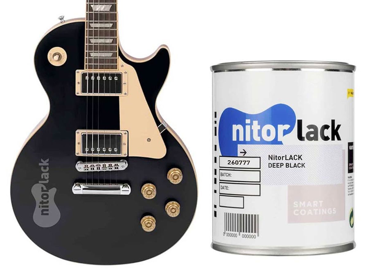 NitorLACK Nitrocellulose Paint Deep Black - 500ml can