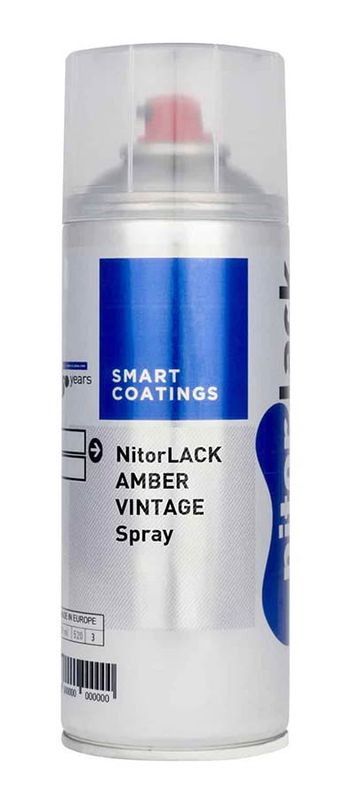 NitorLACK Nitrocellulose Paint - Amber Vintage Gloss - 400 ml Aerosol