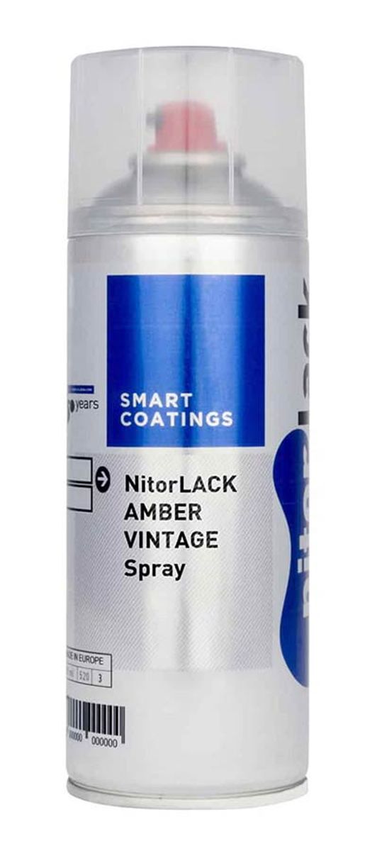 NitorLACK Nitrocellulose Paint - Amber Vintage Gloss - 400 ml Aerosol