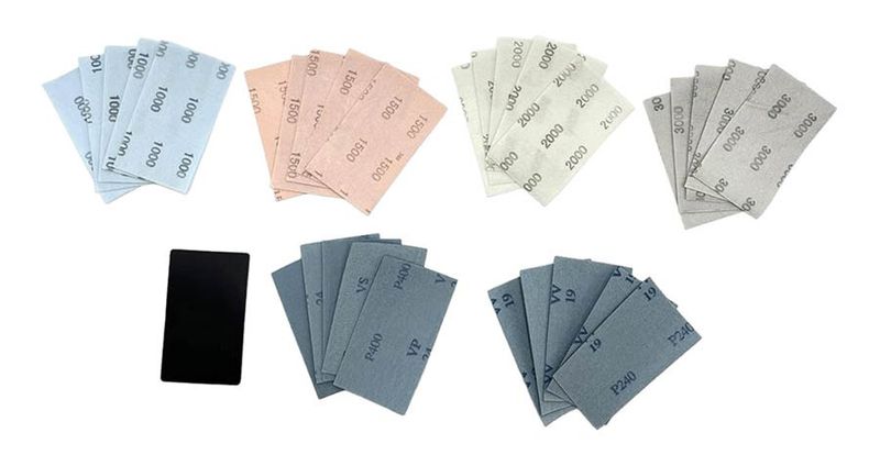 NitorLACK Flex latex sanding sheets 130 x 75 mm sheets K3000 - 5 pcs