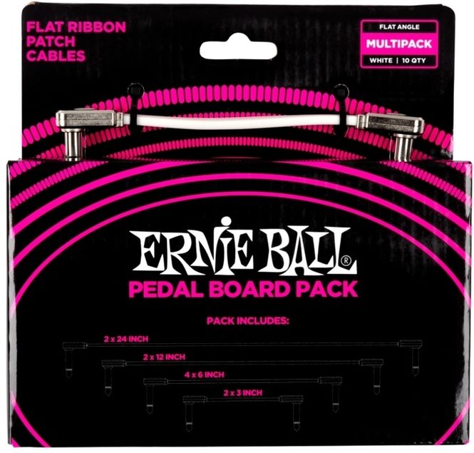Hovedbilde Ernie Ball EB-6387, Flat Patch Cable White, ...