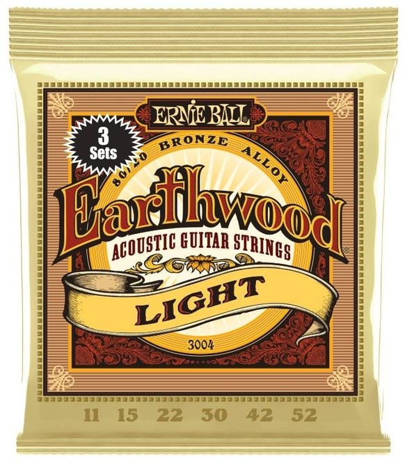Hovedbilde Ernie Ball 3004 Earthwood 80/20 Light, 3-pack
