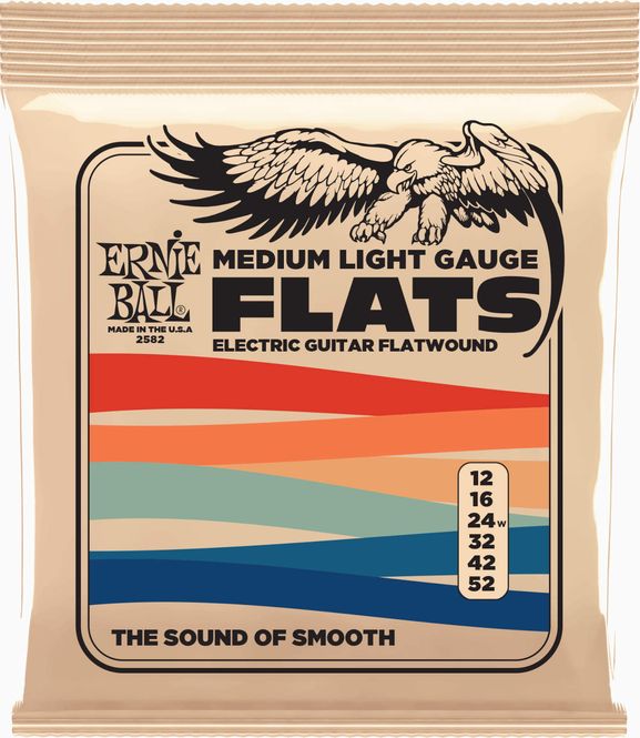 Hovedbilde Ernie Ball 2582 Flatwound Medium Light