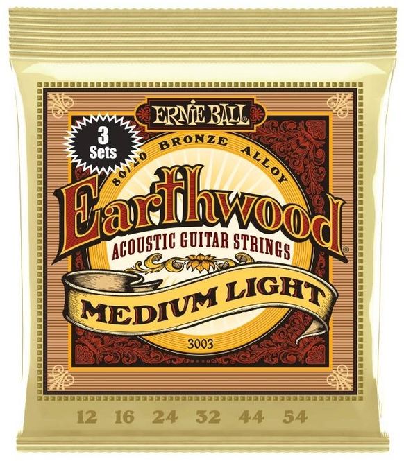 Hovedbilde Ernie Ball 3003 Earthwood 80/20 Medium Light - 3 ...