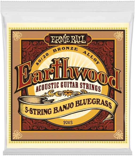 Hovedbilde Ernie Ball 2063 Earthwood 80/20 5-stringed Banjo, ...