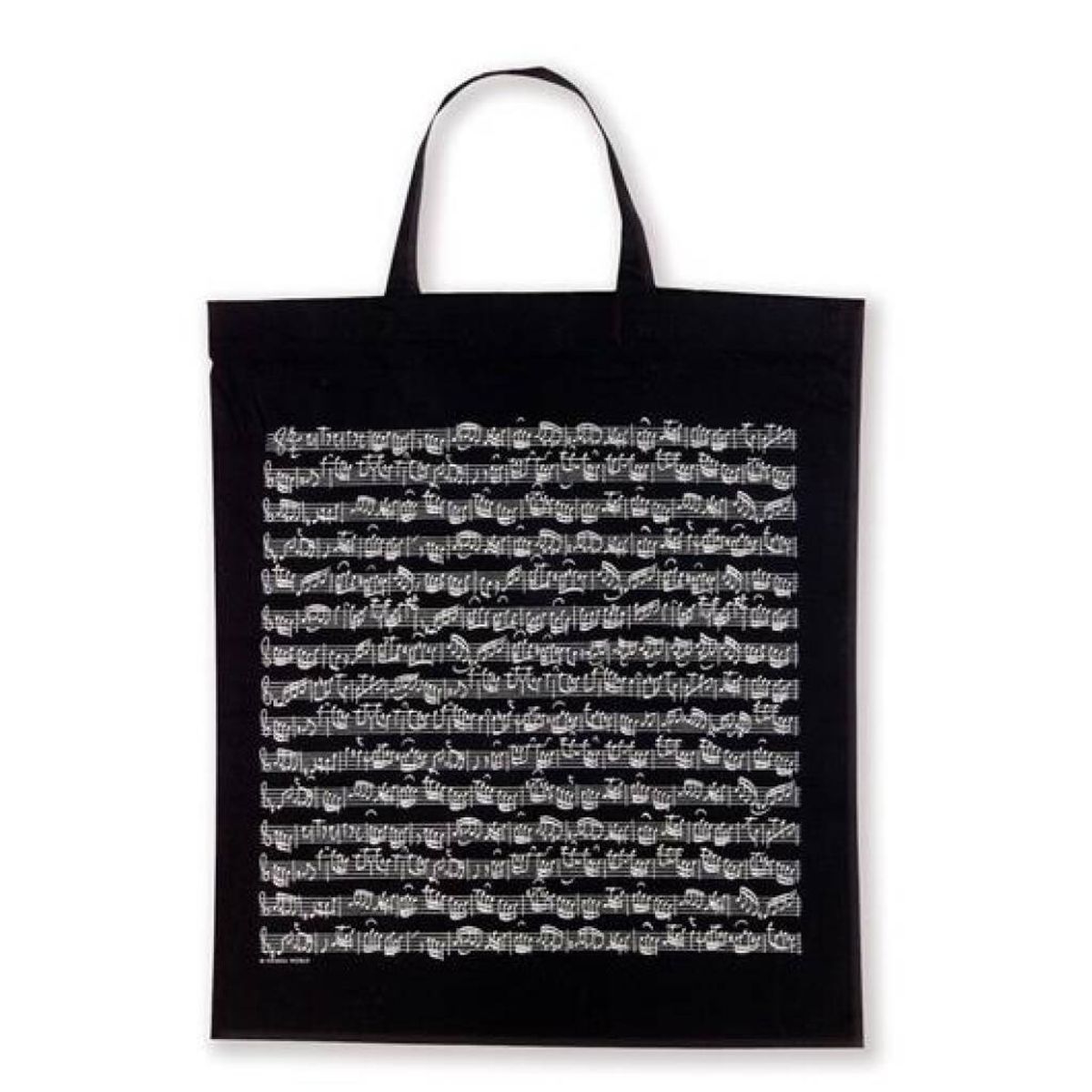 Tote bag Sheet music black