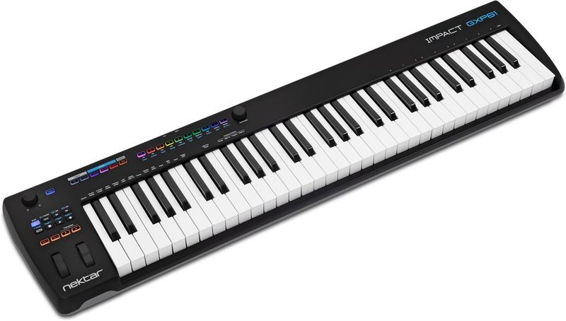 Nektar Impact GXP61 - USB-klaviatur med 61 semivägda tangenter, transportknappar m.m.
