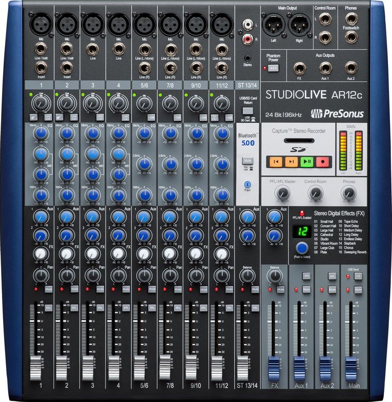 PreSonus StudioLive AR12c - Analog mixer