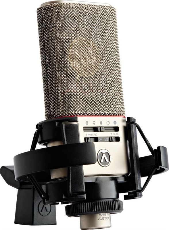 Austrian Audio OC818 Studio Set - OC818 mikrofon, spidermount, mini XLR, mikrofonhållare, vindskydd och väska