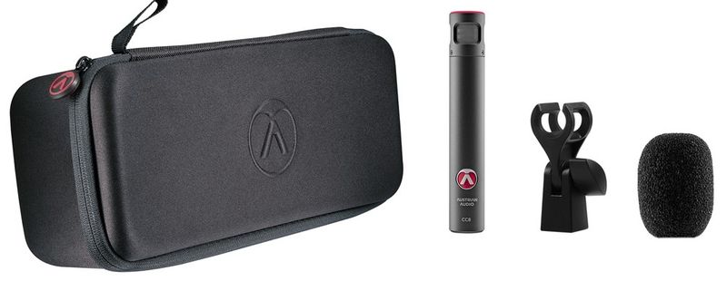 Austrian Audio CC8 - Kardioid kondensatormikrofon för instrument, med OCH8 Mic Clip, CCW8 puffskydd, MSC8 väska