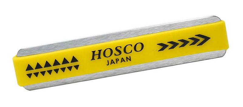 Hosco Japan H-FF2HC compact fret crown file for stainless steel frets, medium (R:2mm), coarse and fine sides