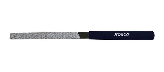 Hovedbilde Hosco Japan H-TL-BFFL nut and saddle shaping file, 100mm cutting length, 'non-clog' coated, square