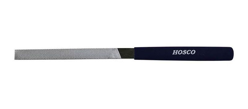 Hosco Japan H-TL-BFFL nut and saddle shaping file, 100mm cutting length, 'non-clog' coated, square