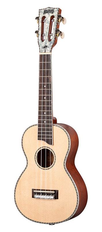 Mahalo Pearl Series, solid top concert ukulele, natural, with bag