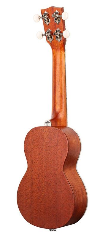 Mahalo Pearl Series, solid top soprano ukulele, black, with bag