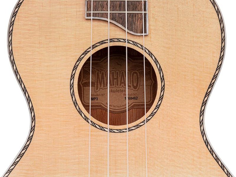 Mahalo Pearl Series, solid top tenor ukulele, natural, with bag