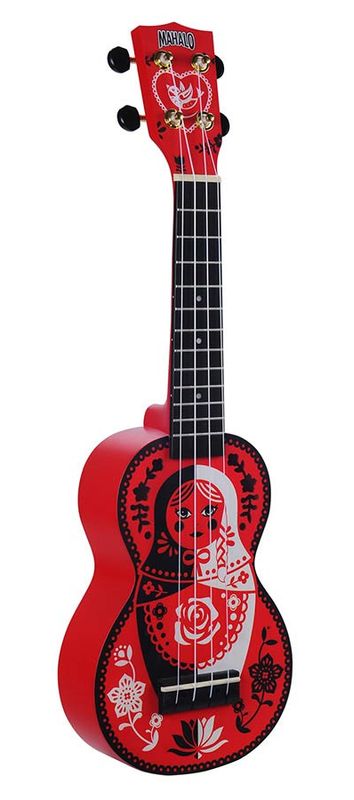 Mahalo Art Series, soprano ukulele RUSSIAN DOLL, with bag