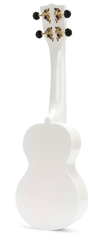 Mahalo Rainbow Series, soprano ukulele, white, with bag