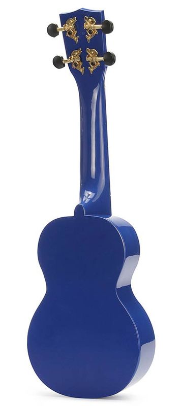 Mahalo Smiley Series, soprano ukulele, blue, with bag