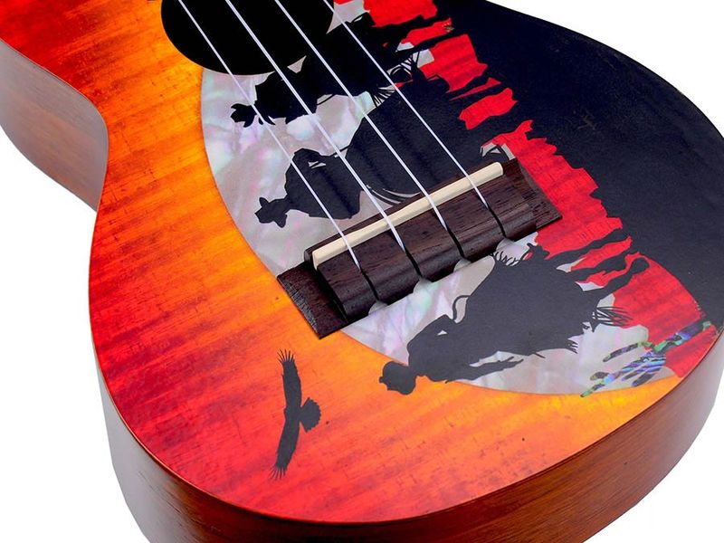 Mahalo Artist Elite Series, concert ukulele WILD WEST, with bag