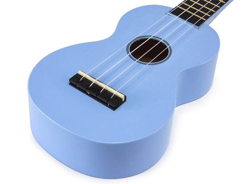 Mahalo Rainbow Series, soprano ukulele, light blue, with bag