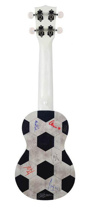 Mahalo Art Series, soprano ukulele FOOTBALL, with bag