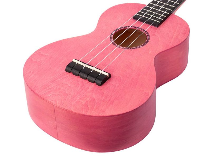 Mahalo Island Series, concert ukulele, coral pink, with bag