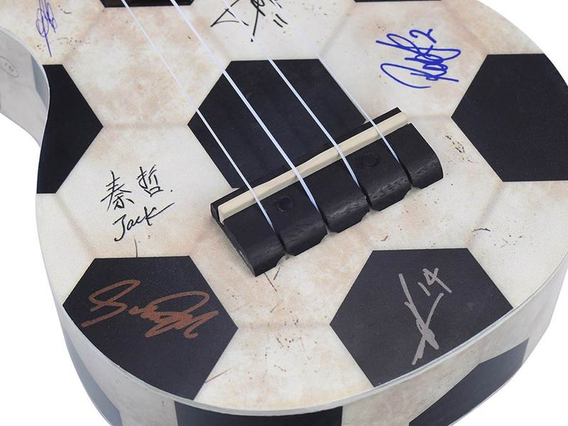 Mahalo Art Series, soprano ukulele FOOTBALL, with bag