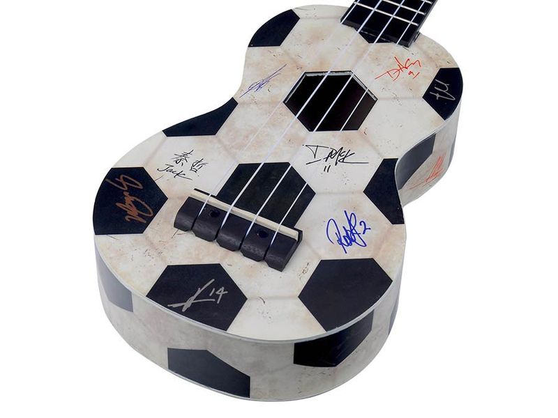 Mahalo Art Series, soprano ukulele FOOTBALL, with bag