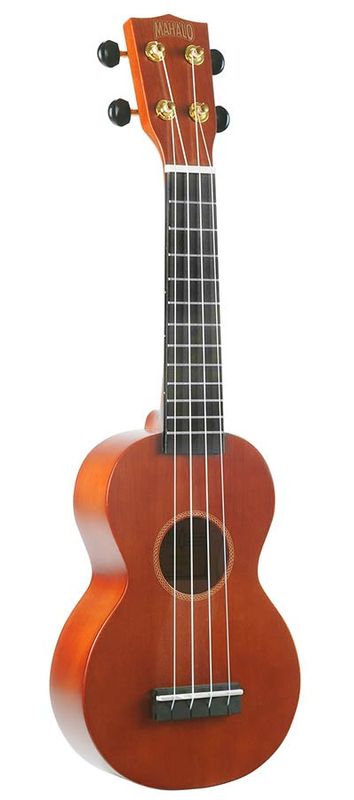 Mahalo Rainbow Series, soprano ukulele pack, brown, with essentials accessory pack