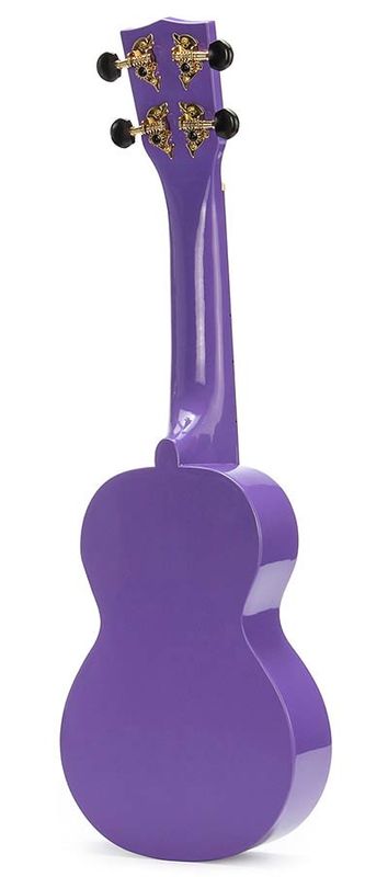 Mahalo Smiley Series, soprano ukulele, purple, with bag