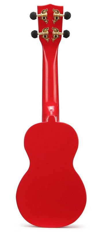 Mahalo Rainbow Series, soprano ukulele, red, with bag