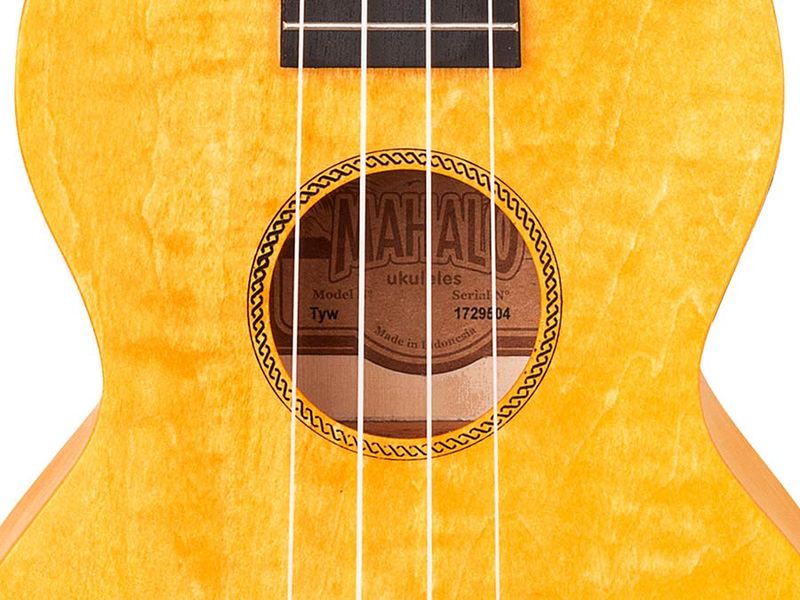 Mahalo Island Series, concert ukulele, sun flower, with bag