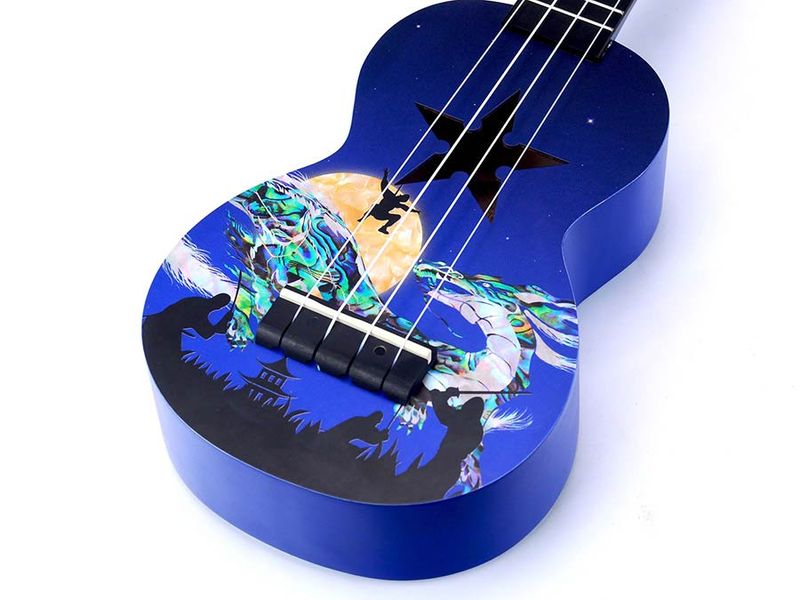Mahalo Art Series, soprano ukulele NINJA, with bag