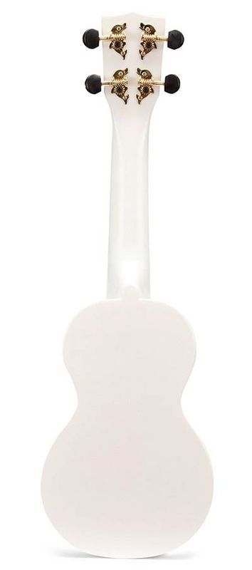 Mahalo Rainbow Series, soprano ukulele, white, with bag