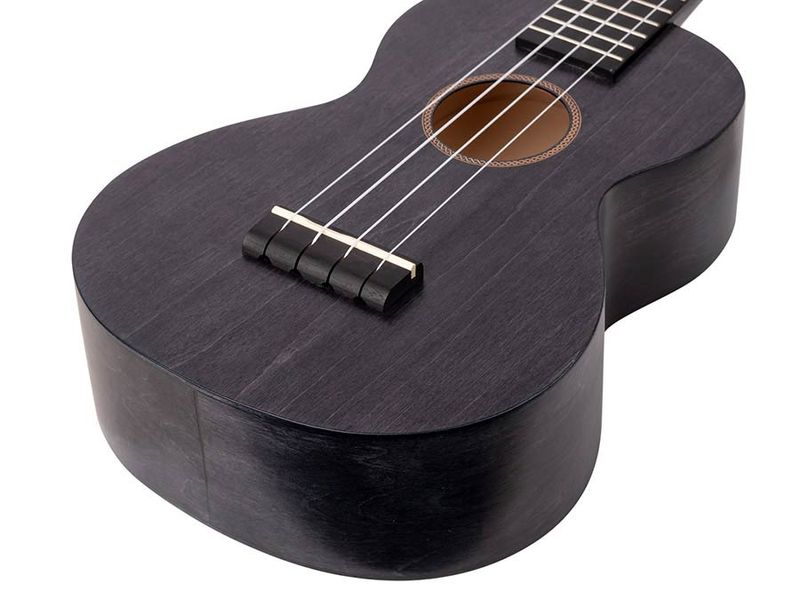 Mahalo Island Series, concert ukulele, smoke haze, with bag