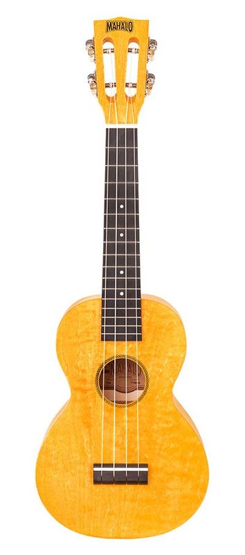 Mahalo Island Series, concert ukulele, sun flower, with bag