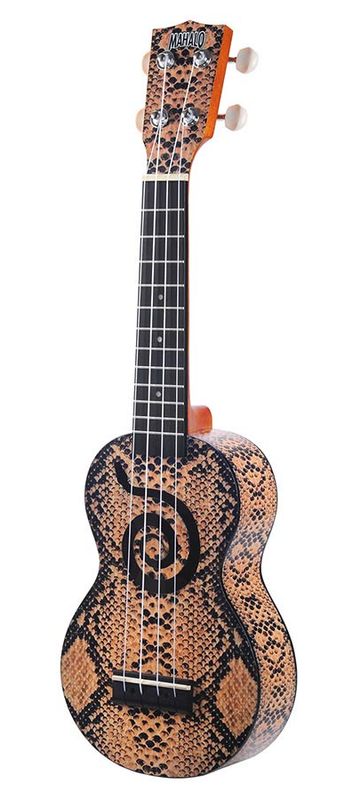 Mahalo Art Series, soprano ukulele PYTHON, with bag