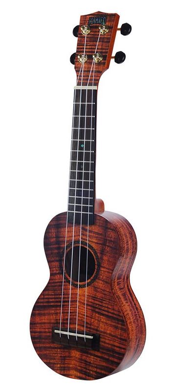 Mahalo Artist Elite Series, soprano ukulele PHOTO FLAME KOA, with bag