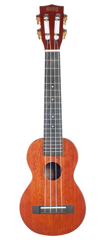Mahalo Java Series, soprano ukulele, concert scale neck, vintage natural, with bag
